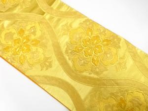 アンティーク　花立涌模様織り出し袋帯（材料）